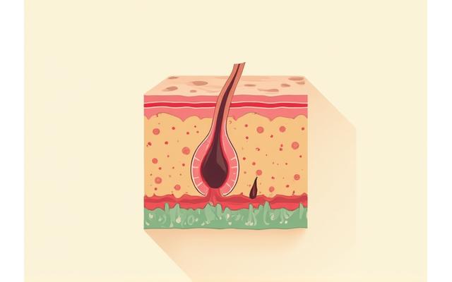 敏感肌のバリア機能低下を示す肌断面図のイラスト